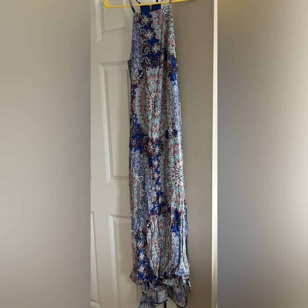 High neck maxi dresss